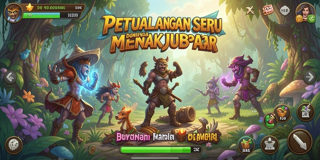 Screenshot gameplay 33ZK yang menampilkan aksi petualangan seru.