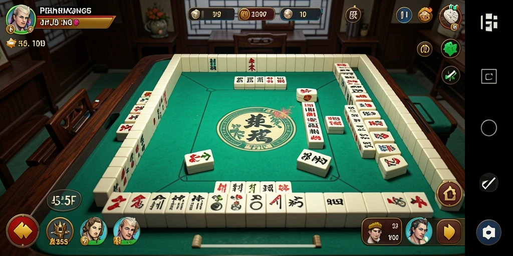 Tampilan gameplay Mahjong yang menarik dan interaktif.