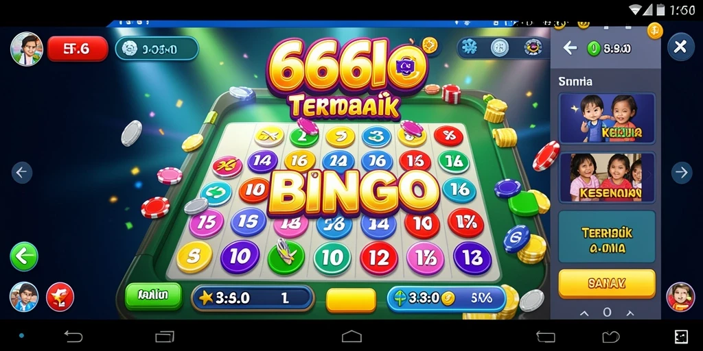 Tampilan gameplay Bingo yang seru di 666I.