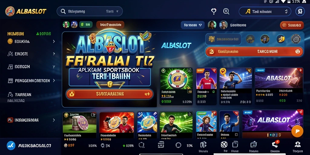 Tampilan menarik dari gameplay taruhan olahraga ALBASLOT.