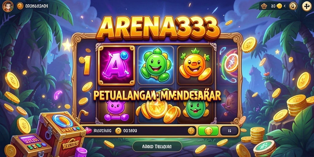 Tampilan gameplay Slot ARENA333 yang menarik dan penuh warna.