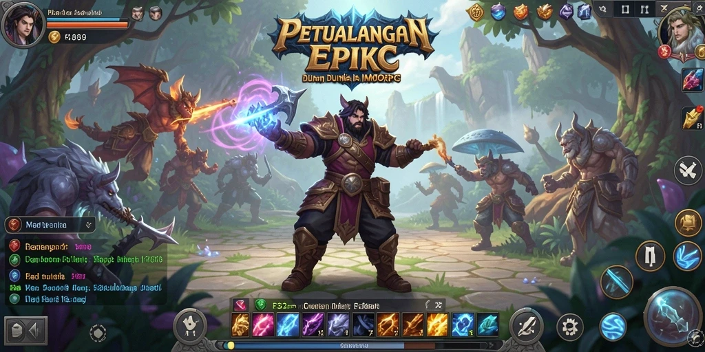 Tampilan gameplay menarik dengan aksi seru di F32.