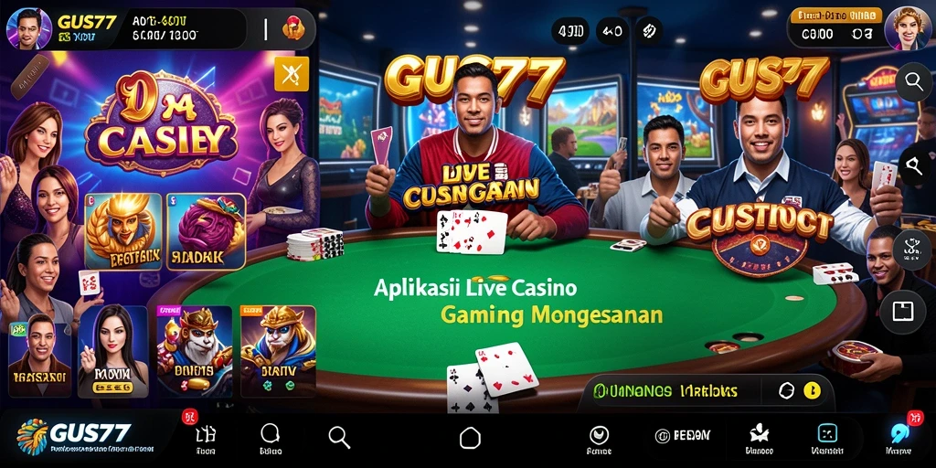 Tampilan gameplay yang menegangkan dan interaktif di GUS77 Live Casino.