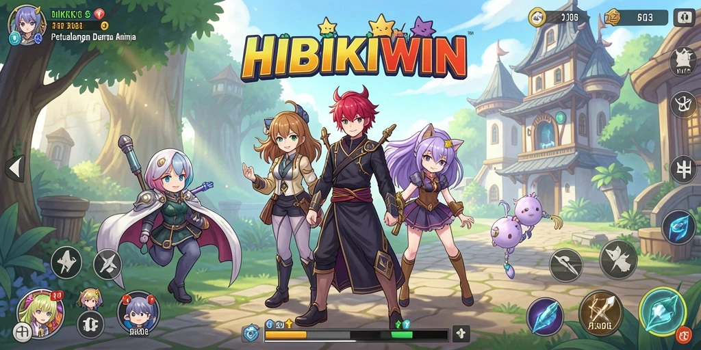 Tangkapan layar menampilkan karakter anime dalam pertempuran epik.