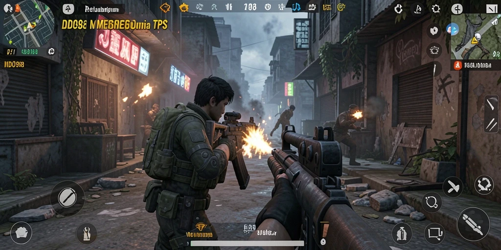 Tampilan gameplay seru dari ID098 dengan aksi tembak-menembak yang mendebarkan.