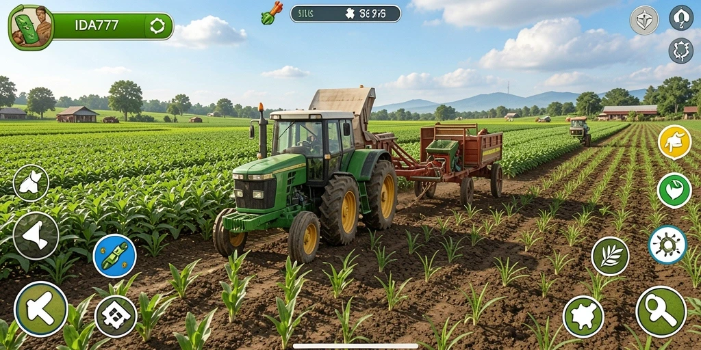 Tampilan gameplay IDA777 yang menarik dalam simulasi pertanian.