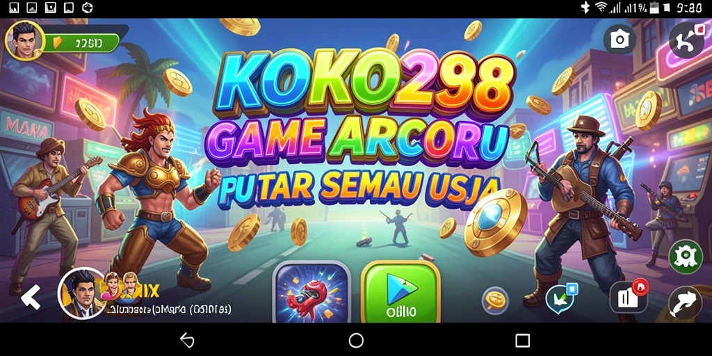 Screenshot KOKO288 menampilkan aksi seru dalam game Arcade.