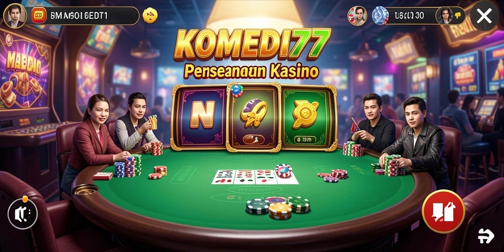 Tampilan gameplay menarik dari KOMEDI77 dengan berbagai pilihan permainan Kasino.