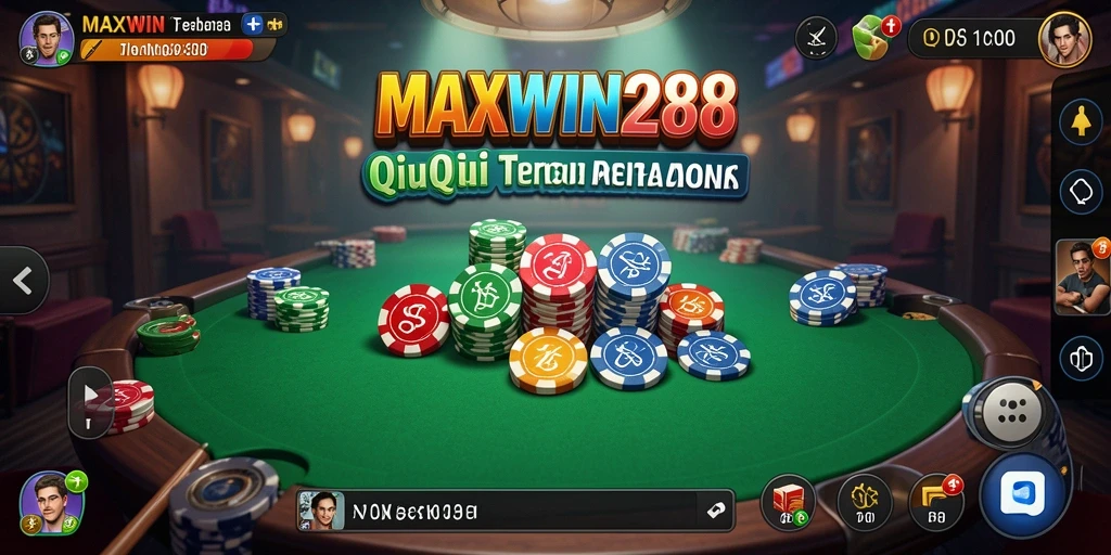 Tampilan gameplay QiuQiu yang menarik dan interaktif di MAXWIN288.