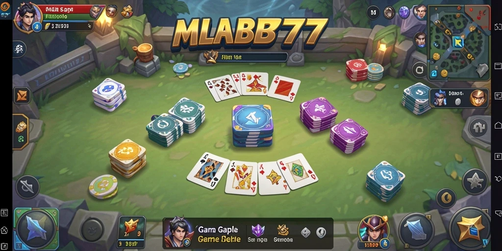 Tampilan gameplay menarik game Gaple MLBB777.