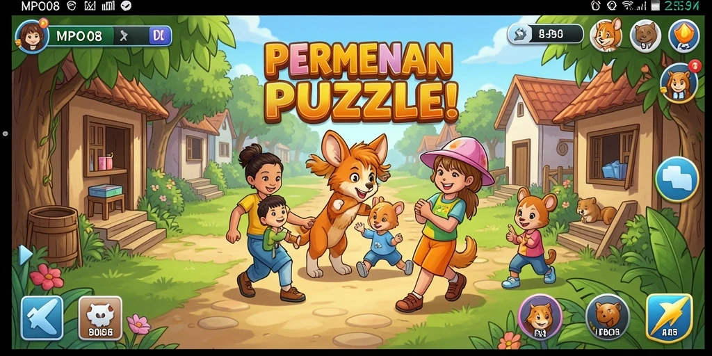 Tampilan screenshot MPO08 yang menunjukkan aktivitas gameplay Puzzle yang seru.