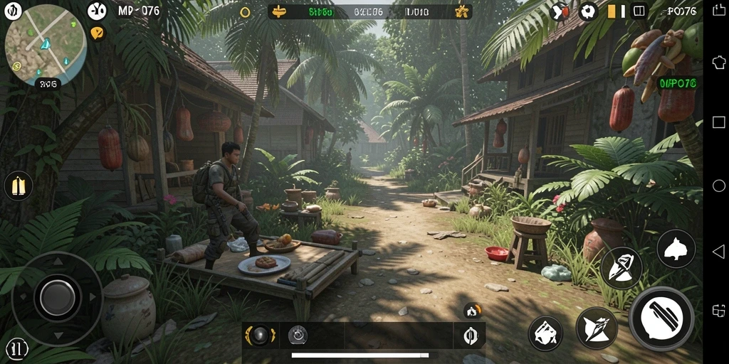 Tangkapan layar dari gameplay penuh kegiatan di MPO76.