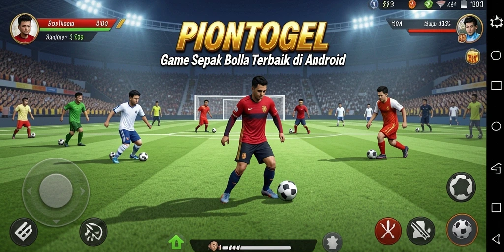 Tampilan gameplay PIONTOGEL yang mengesankan dalam pertandingan sepak bola.