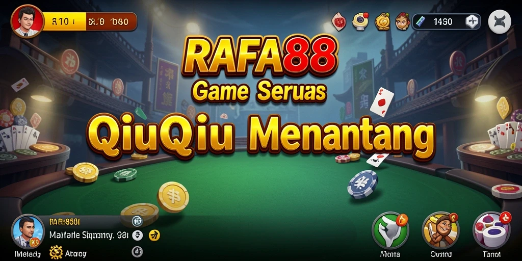 Tampilan gameplay RAFA88 yang seru dan menantang dalam permainan QiuQiu.