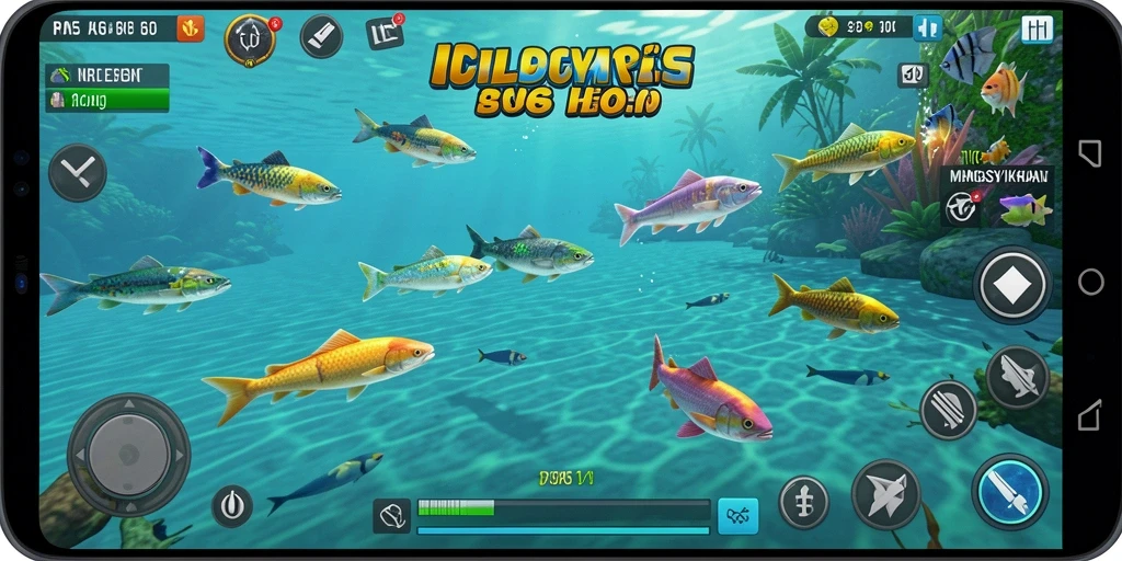 Tampilan gameplay menarik dari RP55 saat menembak ikan.