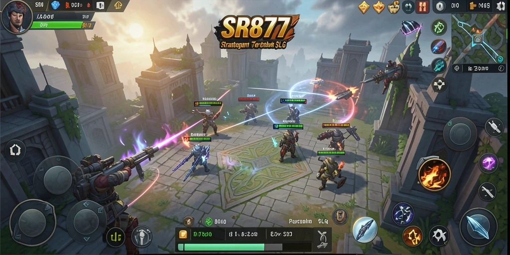 Tampilan gameplay SR877 yang mendebarkan dan strategis.