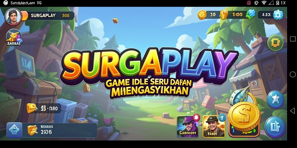 Screenshot utama SURGAPLAY menampilkan gameplay Idle yang menarik dan interaktif.