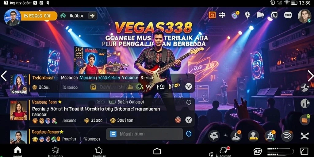 Tampilan gameplay VEGAS338 yang mengasyikkan saat bermain musik.