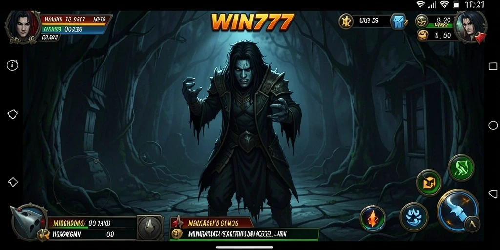 Tampilan gameplay mencekam dalam permainan WIN777.