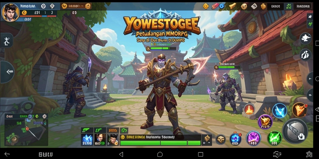 Screenshot menampilkan aksi seru dalam gameplay MMORPG YOWESTOGEL.